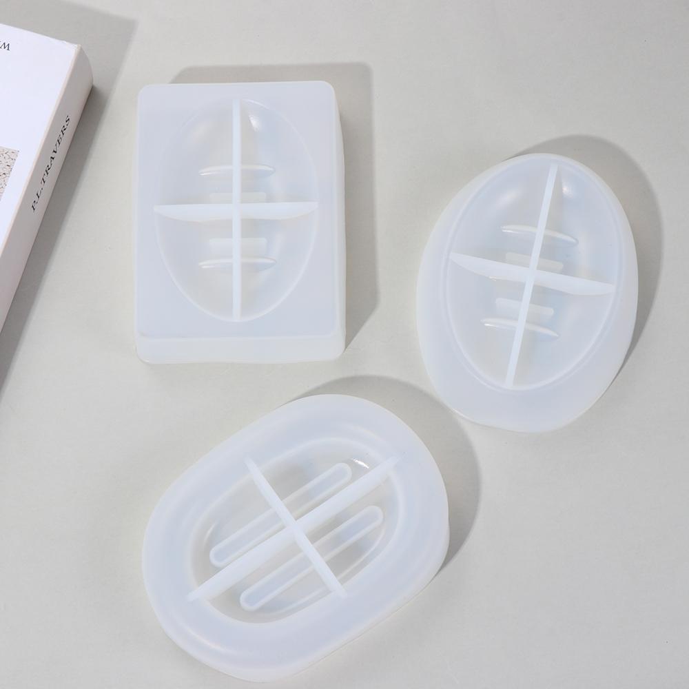 Khuôn Làm Xà Phòng Hình Vuông / Oval Nghệ Thuật DIY