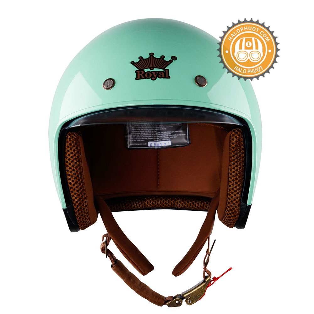 [Chính hãng] Nón bảo hiểm kính âm Royal M139 Xanh Mint (tặng balo rút)