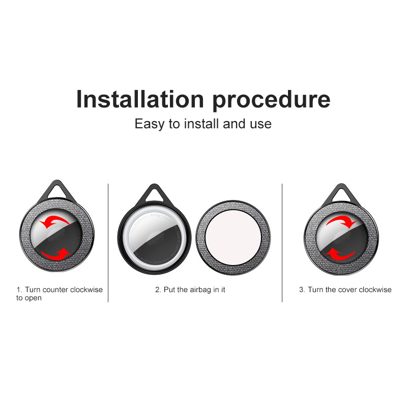 Qiqi Vỏ Da Pc Cứng Bảo Vệ Toàn Diện Chống Thất Lạc Cho Apple Airtags Airtag | BigBuy360 - bigbuy360.vn