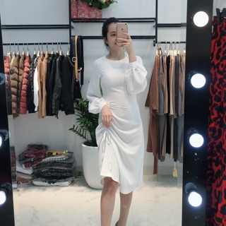 Váy nhúm eo ảnh thật