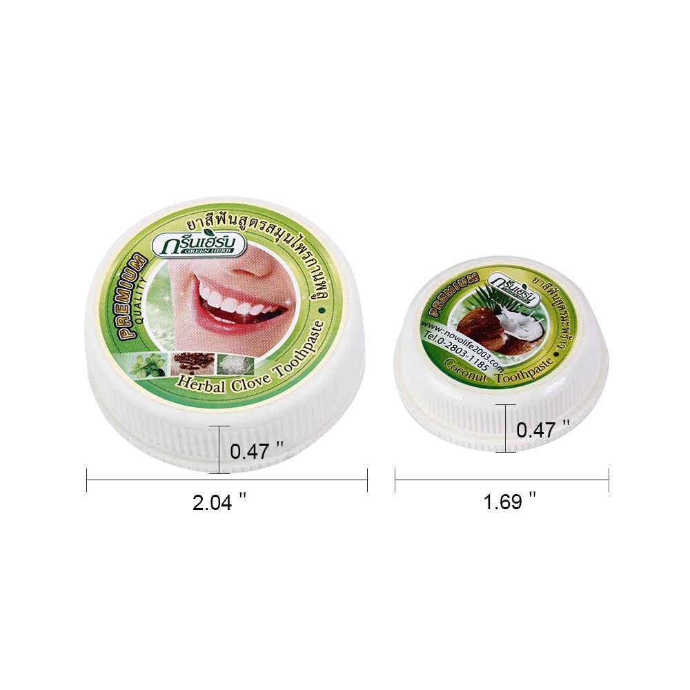 Kem tẩy trắng răng Green Herb Thái Lan -25gr