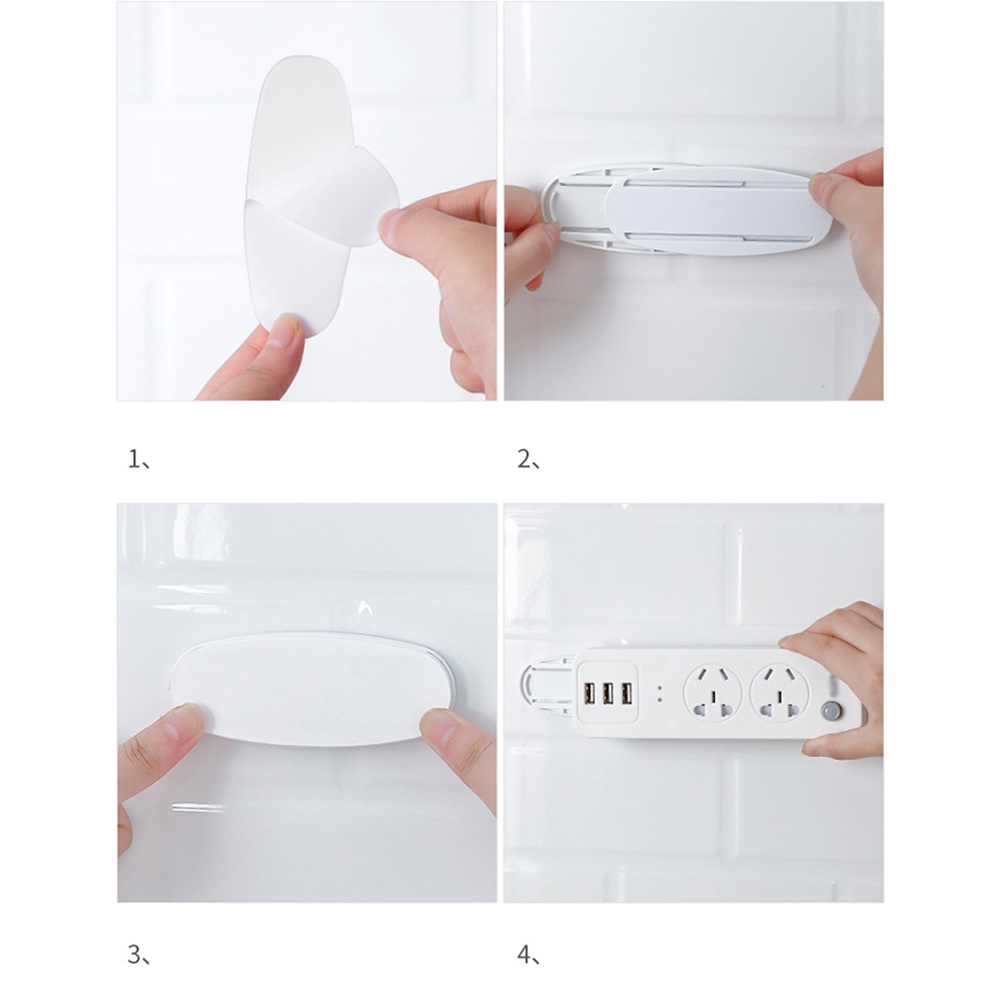 Giá Đỡ Cố Định Ổ Cắm Điện Gắn Tường Không Để Lại Dấu Vết Tiện Dụng