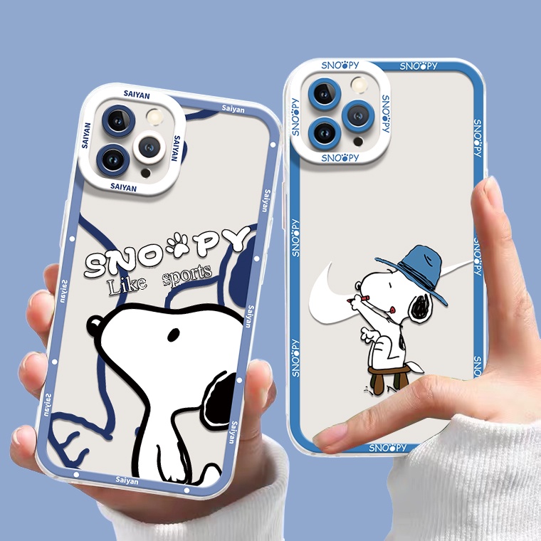 Ốp Điện Thoại TPU Silicon Mềm Trong Suốt Chống Sốc Hình Chú Cún Dễ Thương Cho IPhone 14 Pro Max 11 13 XS XR X 8 7 6S 14 Plus 12