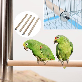 1 Thanh Gỗ Đứng Gắn Lồng Chim Vẹt