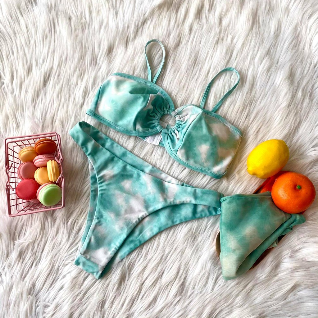 BIKINI HAI DÂY KHOEN NGỰC KÈM KHĂN,Bikini sexy bambo | BigBuy360 - bigbuy360.vn