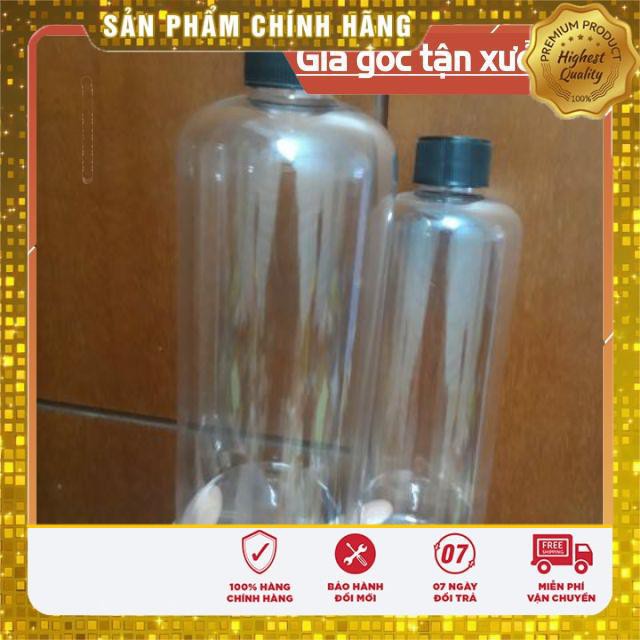 Chai nhựa tròn 500ml đựng trà sữa, mật ong, nước trái cây