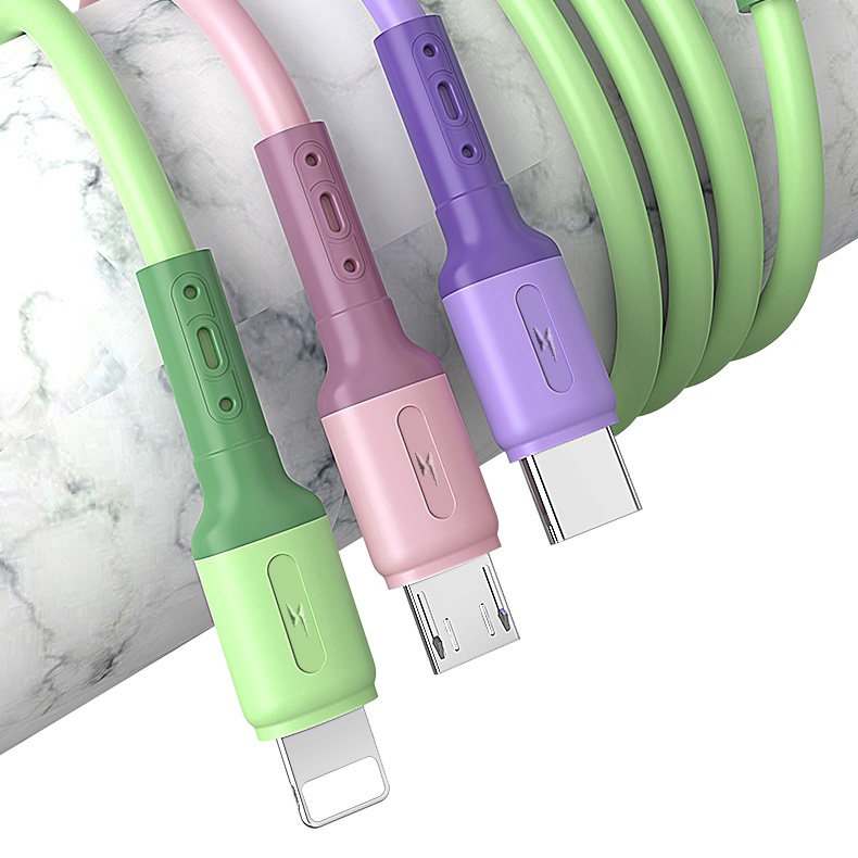 Cáp Sạc Nhanh 3 Trong 1 Type C Micro Usb Dài 120Cm Cho iPhone 13 14max