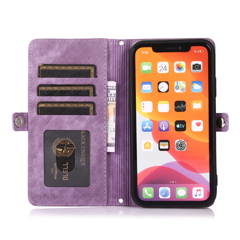 Ốp Điện Thoại Da Nắp Gập Kiểu Ví Đế Lật Thời Trang Cho iPhone 11 Pro XS Max X XR 8 7 6 6s Plus SE 2020