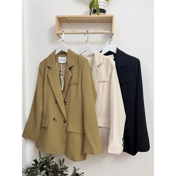Áo vest blazer 4 cúc hàng chuẩn đẹp , kèm video cận chất