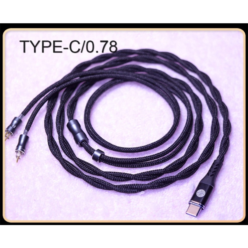 Cáp Nối Tai Nghe Hakugei Curo 24 awg Type C 0.78mm USB C