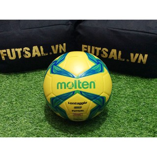 [Số 4] Banh Bóng Đá Sân 5,7, cỏ nhân tạo, futsal - Banh Futsal Molten Vantaggio F9V1500 (Trắng biển)