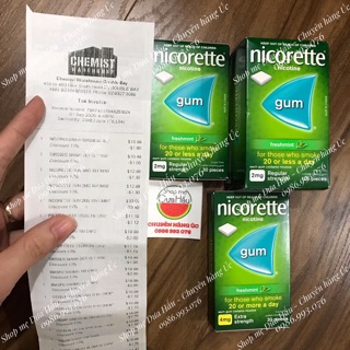 Kẹo cai thuốc lá hiệu quả Nicorette
