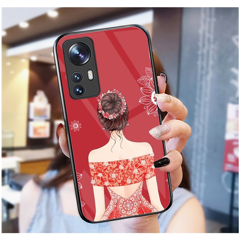 Ốp Lưng XIAOMI 12 5G ,12X, 12T,12 PRO mặt kính cường lực cao cấp