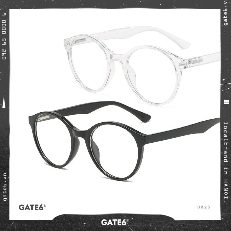 Kính Unisex Thời Trang Vintage - CJ8823 [Tặng bao da + móc khoá]