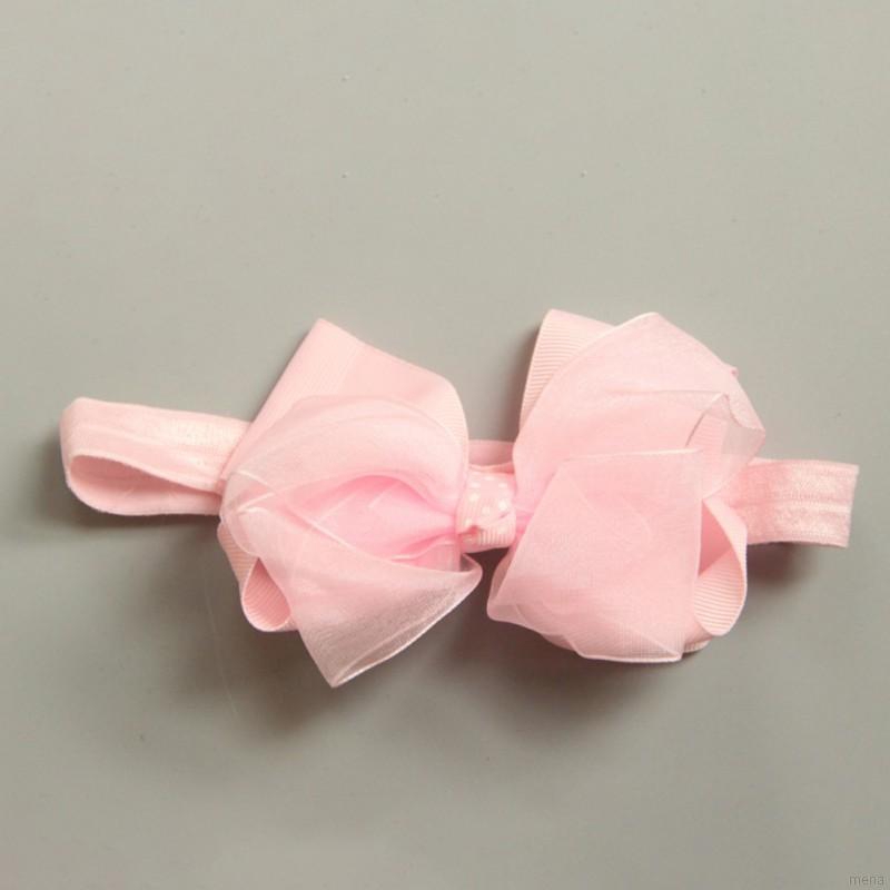 Băng đô vải đính hoa xinh xắn cho bé