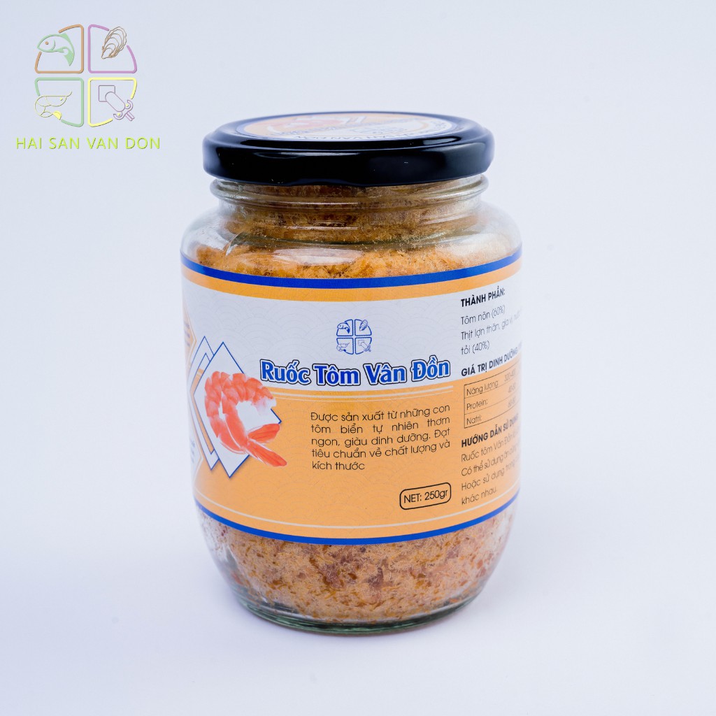 Ruốc Tôm Vân Đồn 250gr HẢI SẢN VÂN ĐỒN Làm Từ Tôm Biển Tự Nhiên, Giàu Dinh Dưỡng Không Chất Phụ Gia | BigBuy360 - bigbuy360.vn