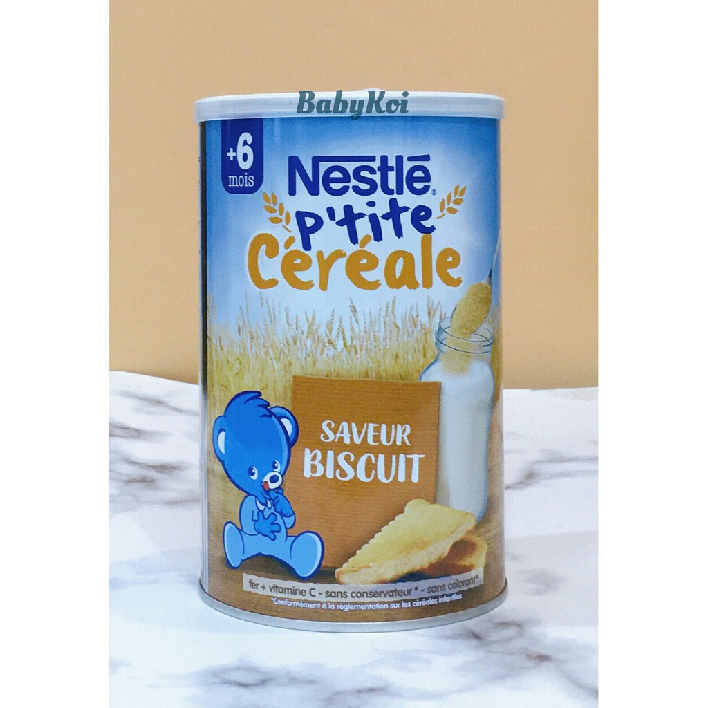 Bột lắc pha sữa Nestle Pháp hộp 400G cho bé từ 6 tháng (date 2022)