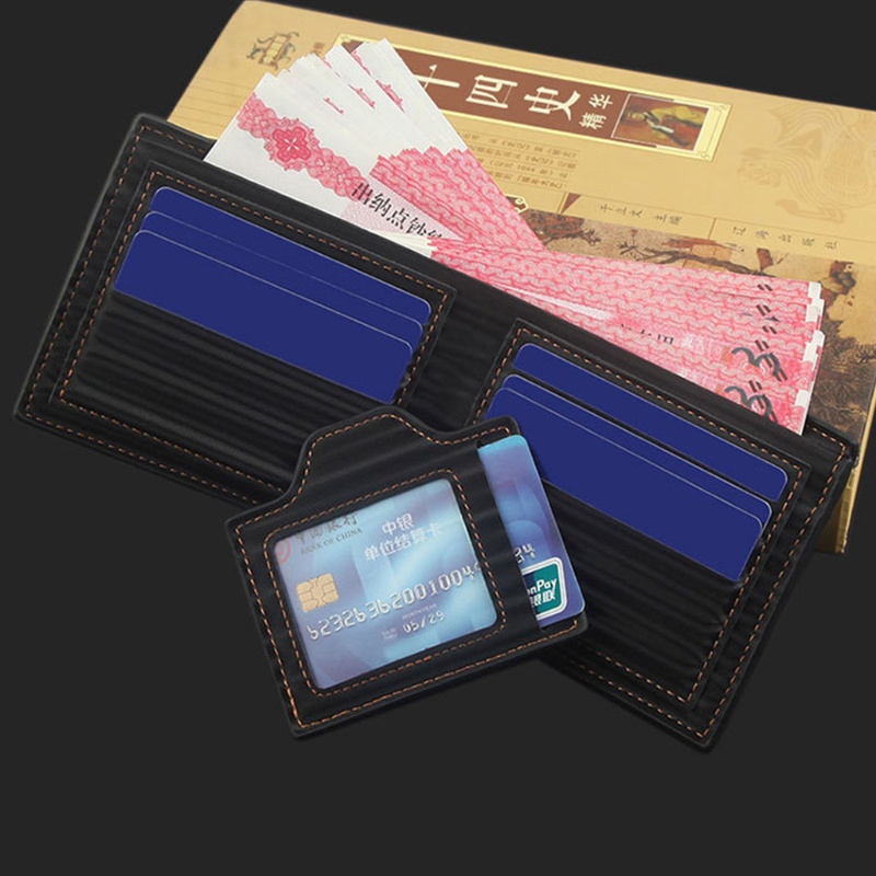 Ví Da PU Ngắn Phong Cách Vintage Cho Nam