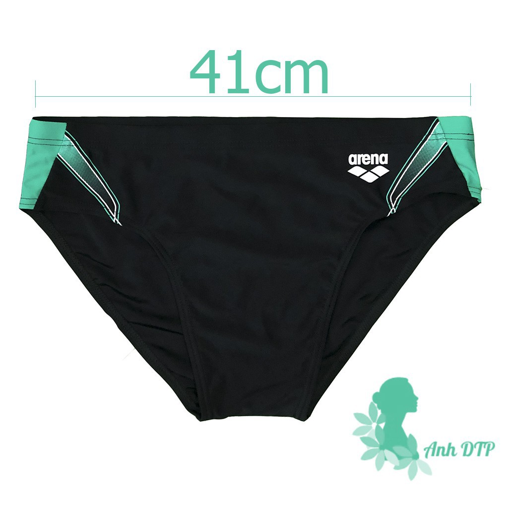 Quần bơi tắm nữ hiệu Arena màu đen phối xanh | BigBuy360 - bigbuy360.vn