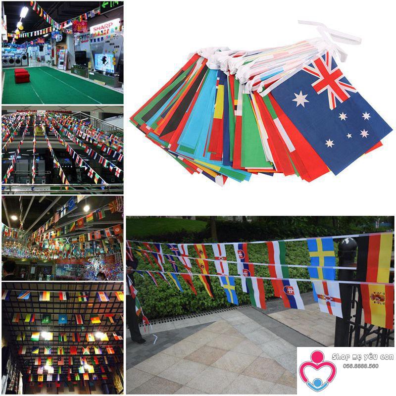 Dây 100 Cờ Các Nước - Cờ dây Quốc Kỳ các nước