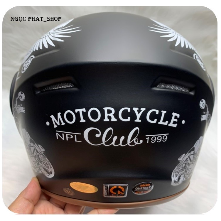 Mũ/nón bảo hiểm fullface NAPOLI LẬT CẰM+ 2 LỚP KÍNH [Hàng chính hãng]_Size XL(58-60cm)