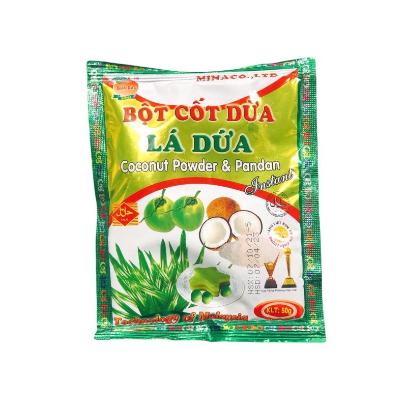 Bột Cốt Dừa Lá Dứa Minaco 50g