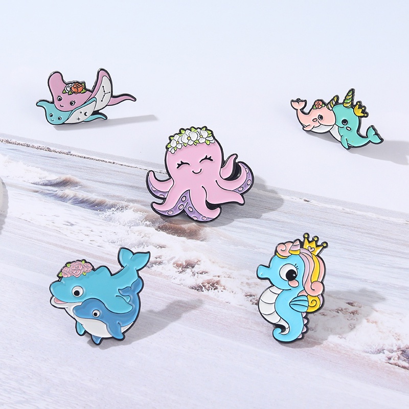 Ghim cài áo hình động vật dễ thương cho nữ