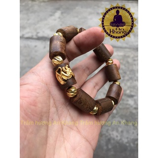 Vòng tay trầm tốc mix rồng