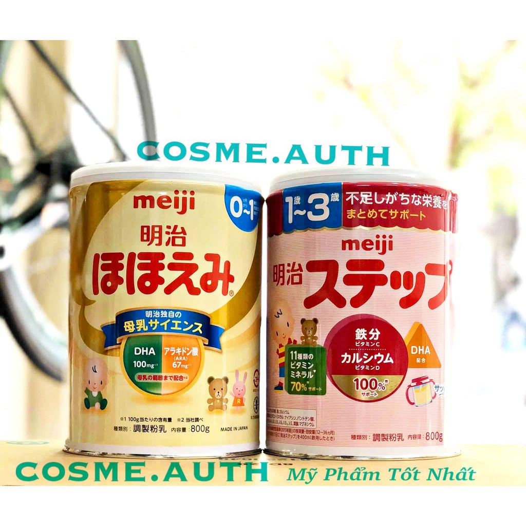 ( Date 06/2021 ) Sữa Meiji Nội Địa Nhật dạng Lon 800gr số 0 và 9