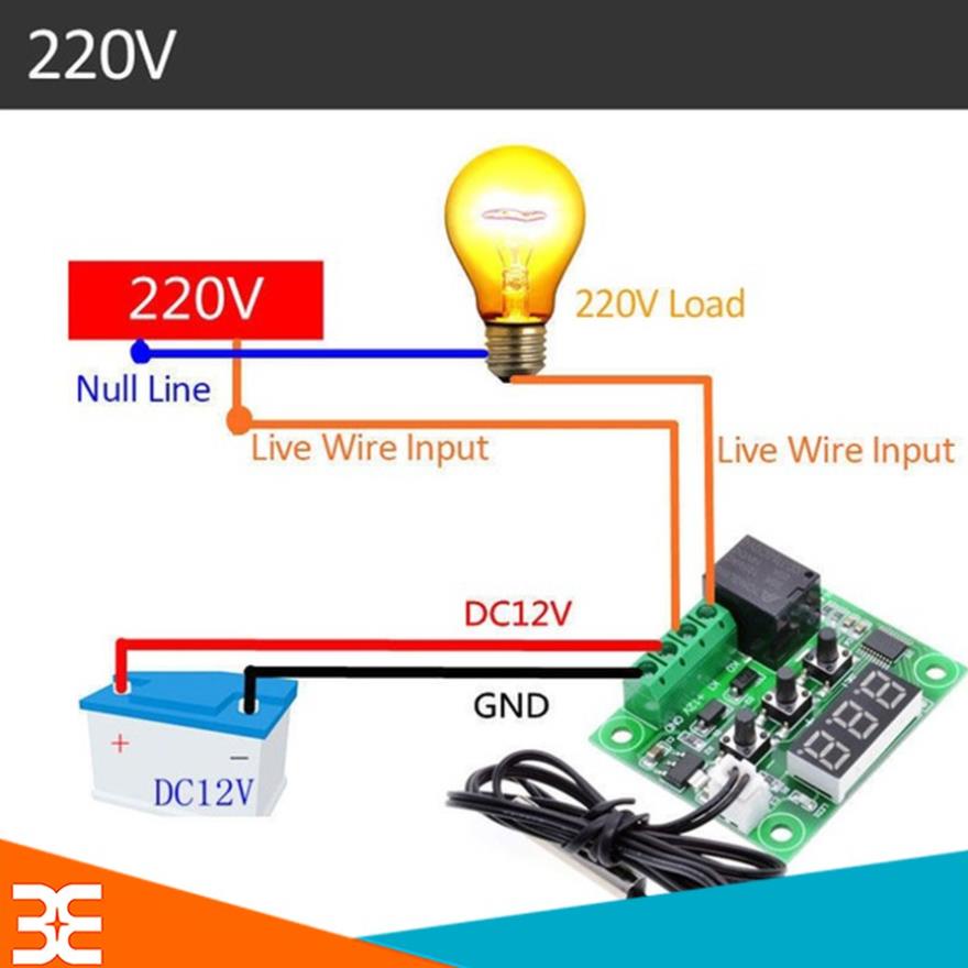 Mua Ngay Combo Khống Chế Nhiệt Độ W1209+Nguồn 12v-2A+Quạt 12v-8x8x2,5Cm+Jack Nối Nguồn Cái