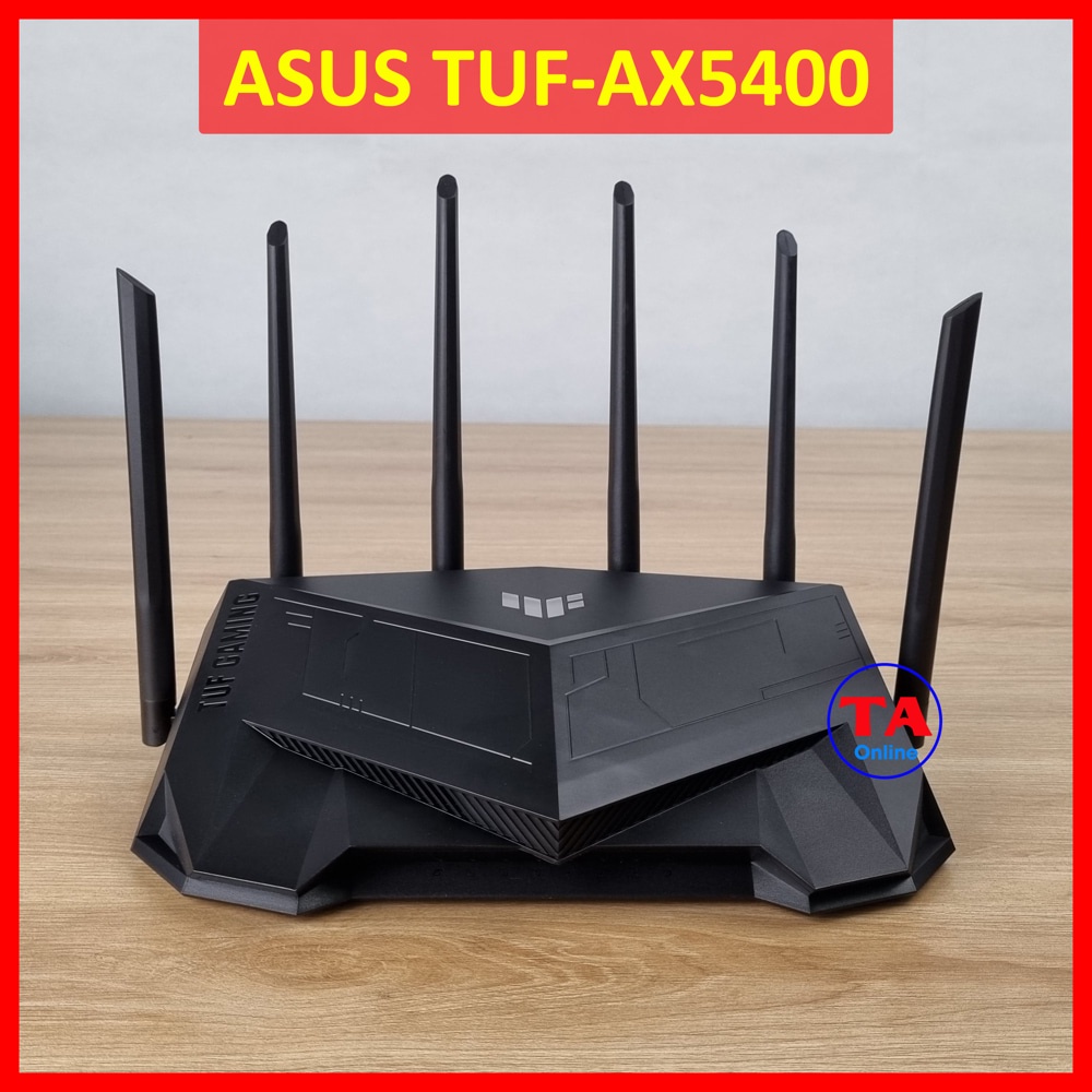 Bộ Phát ASUS TUF AX5400, WiFi 6 tốc độ 5400Mbps, Chuyên dành cho Gaming