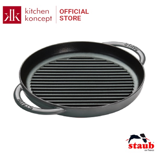 Chảo Gang Nướng Staub Màu Xám - 26cm