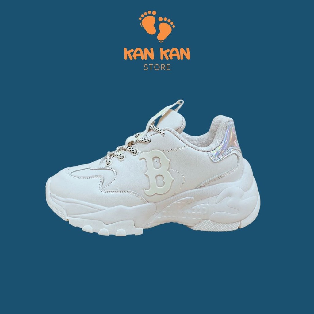 Giày Sneaker Nữ KA047 Giầy Thể Thao Trắng Boston NY Cổ Thấp Bản Đẹp Size 36,37,38,39 KanKanStore