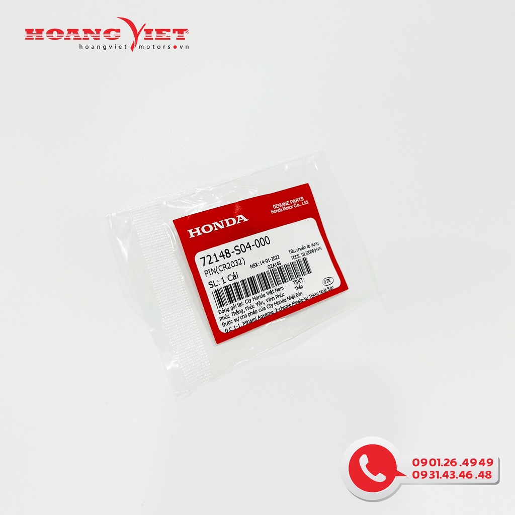 Pin điều khiển chìa khoá smartkey - Honda nhiều dòng xe  - 72148S04000