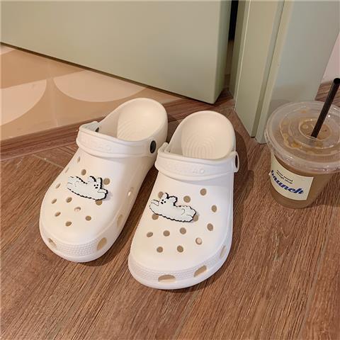 Dép Crocs Hai Quai Hình Thỏ Dễ Thương Có 6 Màu Size 36-41 Cho Nữ