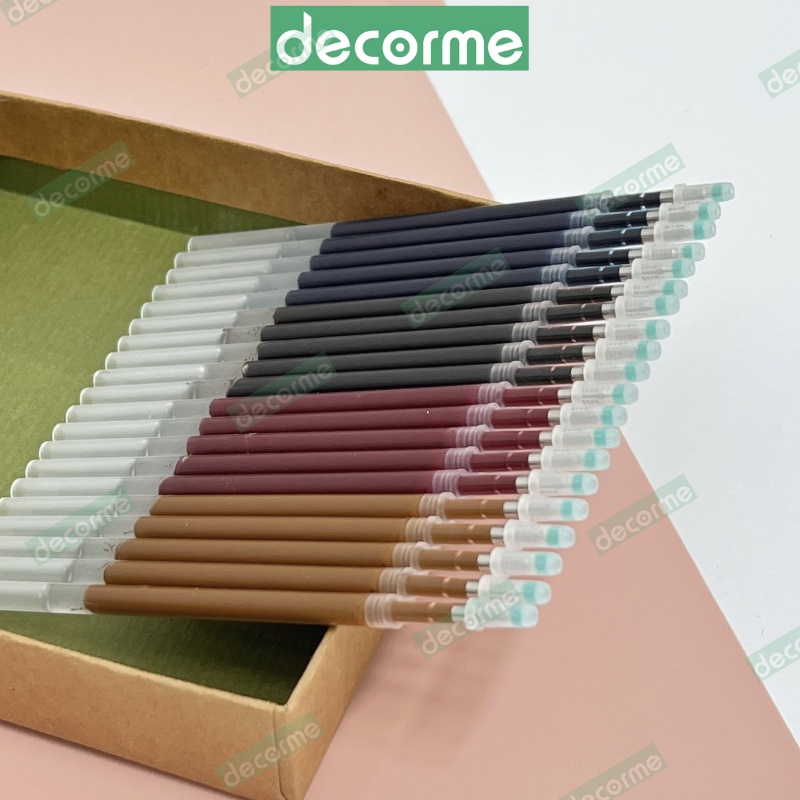 DecorMe Ngòi bút 11 cm gel retro nhiều màu( ngòi 6 màu)