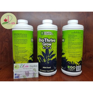 Phân bón siêu tăng trưởng - bio thrive grow 4-3-3 946ml