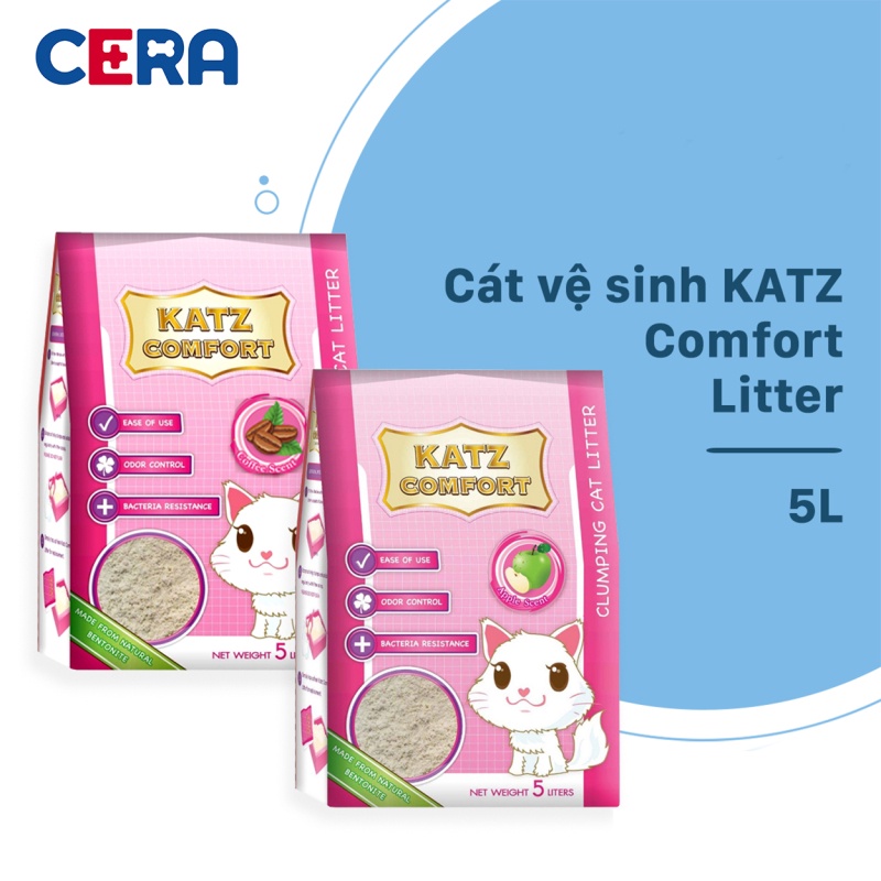 CÁT VỆ SINH CHO MÈO KATZ COMFORT 5L - THÁI LAN