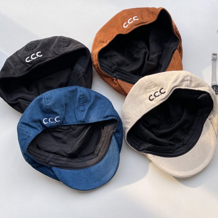 Mũ Thêu Chữ C Phong Cách vintage Nhật Bản