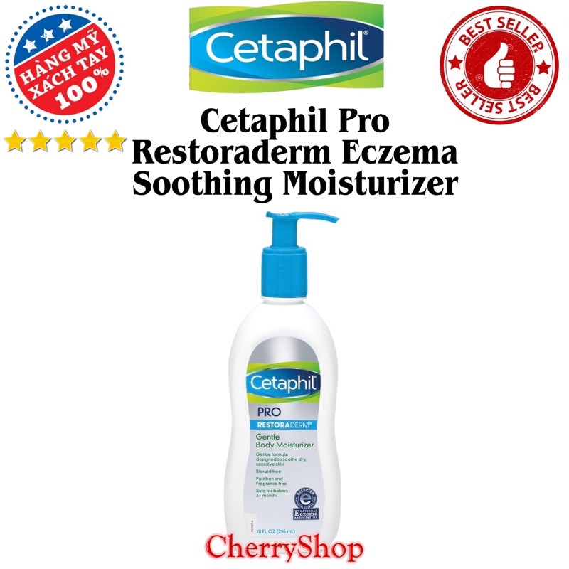 Kem dưỡng thể hỗ trợ trị da chàm Cetaphil Restoraderm 296ml