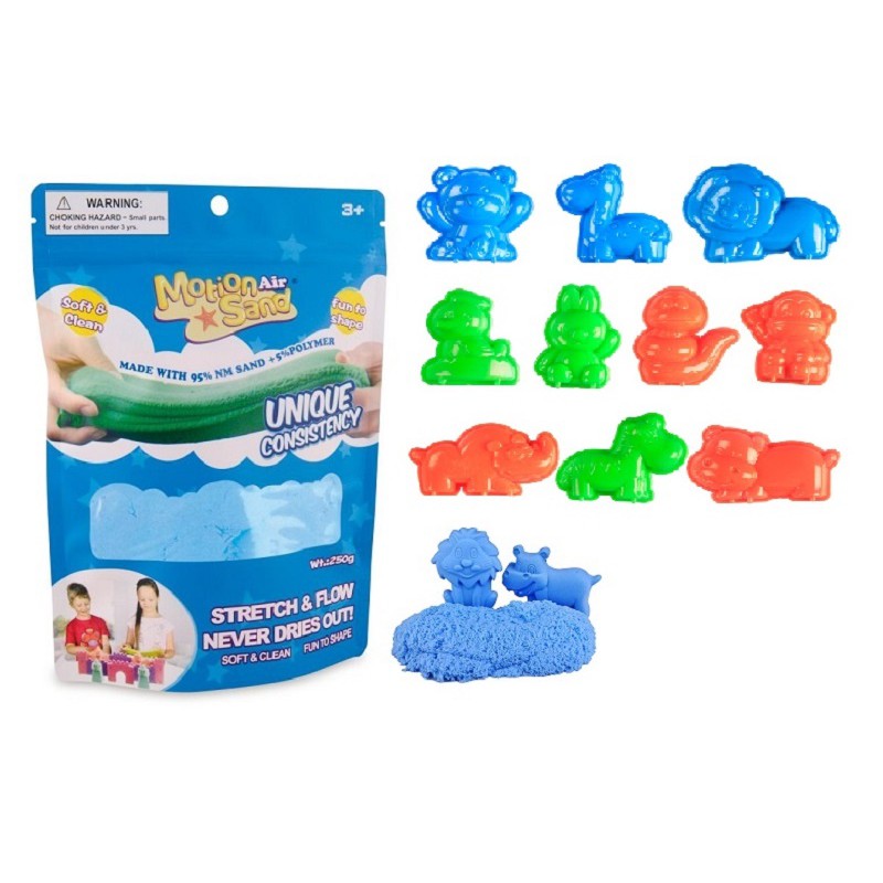 Cát tạo động lực Motion Sand chính hang phiên bản - LS-250G - màu xanh lam + khuôn M028