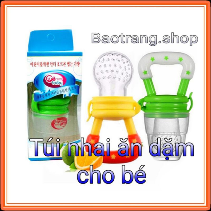 [SIÊU RẺ] Túi nhai ăn dặm chống hóc GB Baby Hàn Quốc siêu mềm