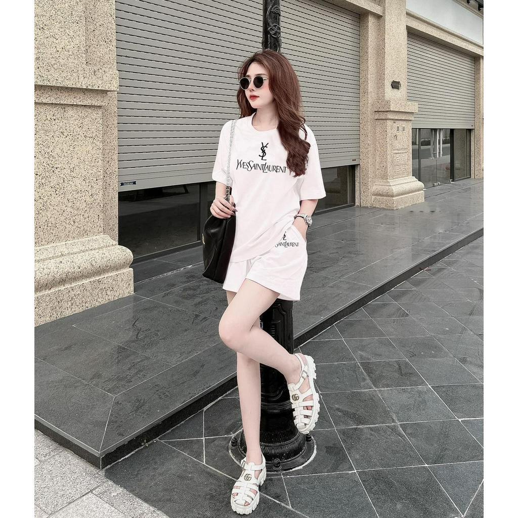Bộ thun nữ cao cấp YSL phong cách thời trang hót
