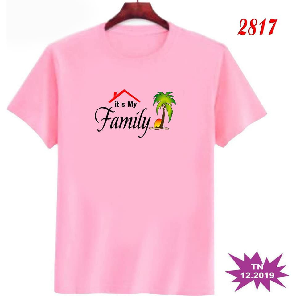 Đồ nhóm , áo đi biển , đồng phục gia đình .Chất liệu thun cotton loại 1 đủ size từ 8 đến 100kg .