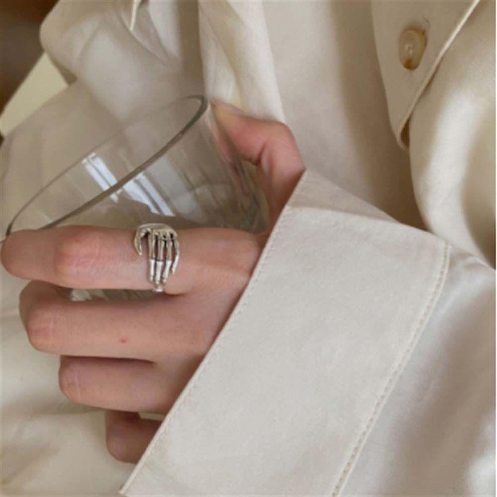 Bộ 2 Nhẫn Đeo Tay Phong Cách Gothic Thời Trang Cho Cặp Đôi