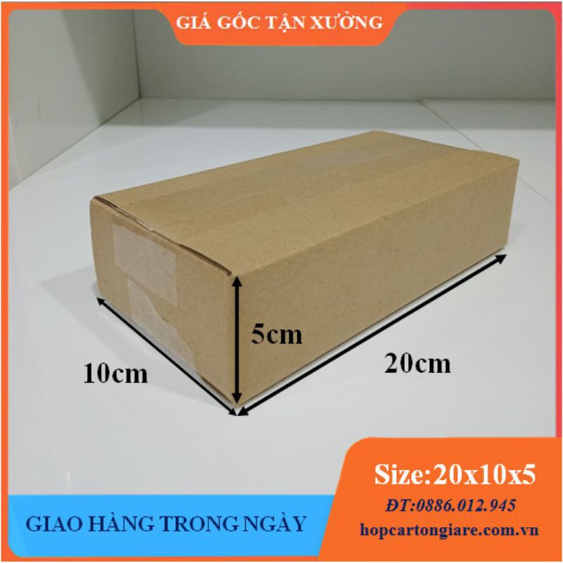 20x10x5 Hộp carton đóng hàng 3 lớp giá tại xưởng, mua buôn liên hệ