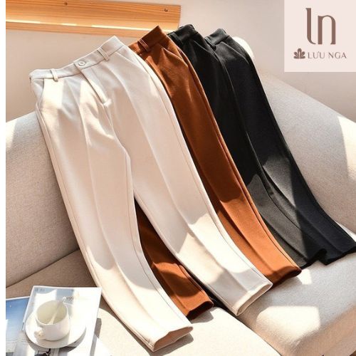 Quần baggy công sở nữ, Quần âu tây nữ chất tuyết mưa loại 1 cao cấp thời trang Lưu Nga