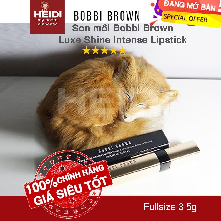 Son Bobbi Brown Luxe Shine Intense Lipstick 3.4g chính hãng_Màu Supernova