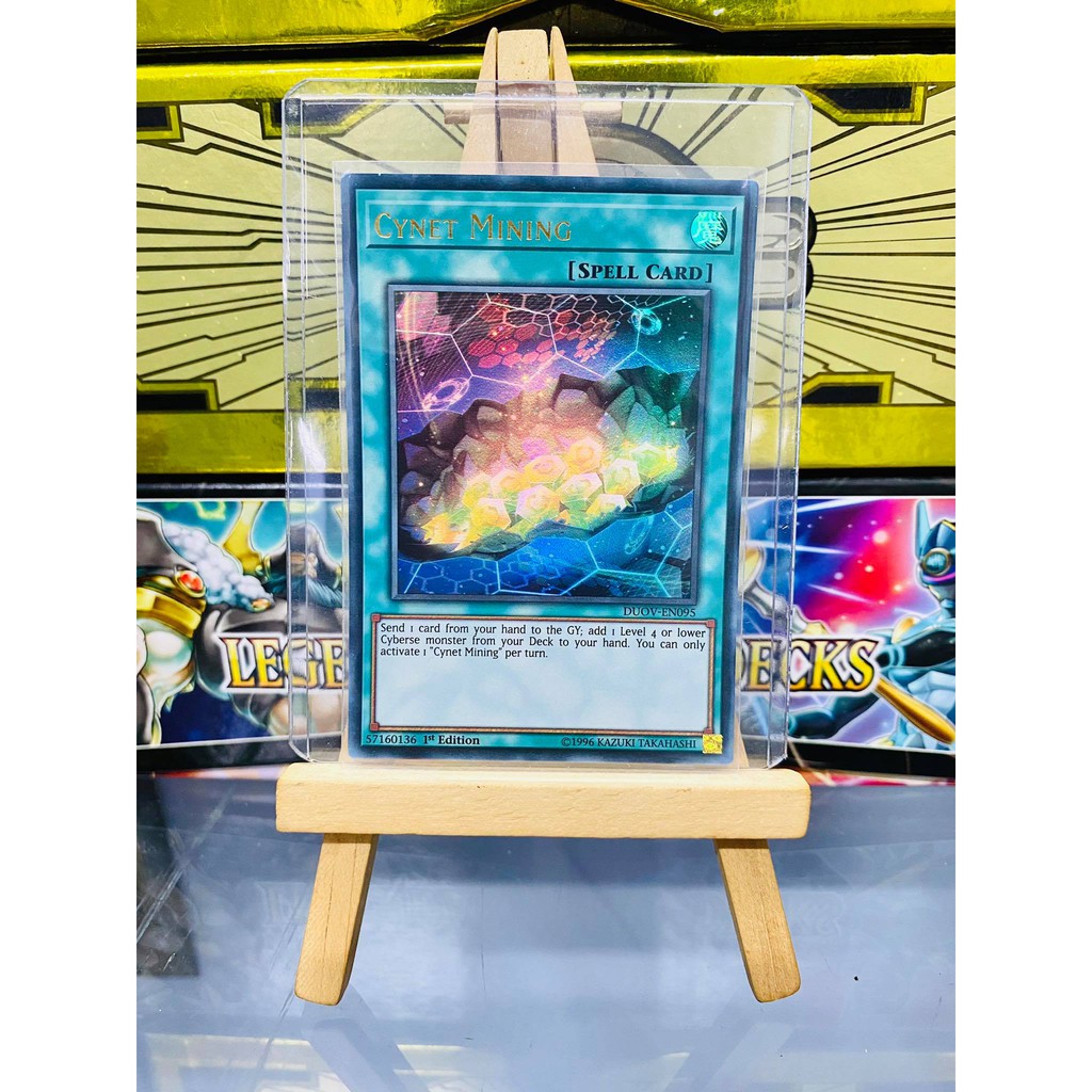 [ Dưa Hấu Yugioh ] Lá bài thẻ bài Cynet Mining - Ultra Rare - Tặng bọc bài nhựa bảo quản