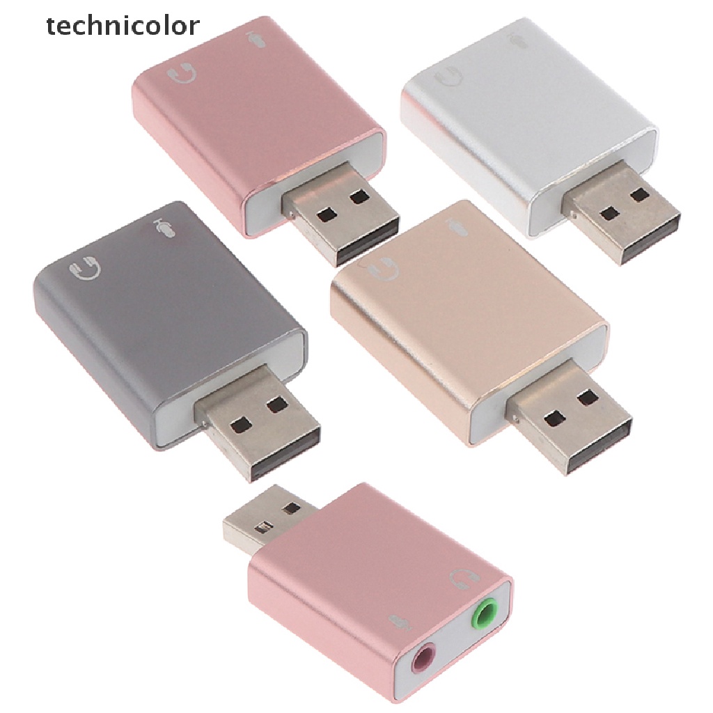 Thẻ Âm Thanh Nổi 3d Cổng USB 7.1 Cho Máy Tính / laptop 3.5mm